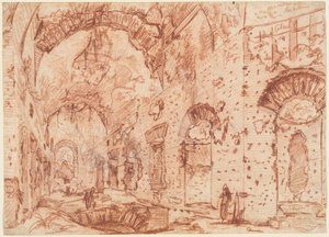 The Canopus of the Villa Adriana at Tivoli by Giovanni Battista Piranesi