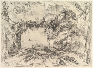 The Monumental Tablet, from Grotteschi Grotesques by Giovanni Battista Piranesi