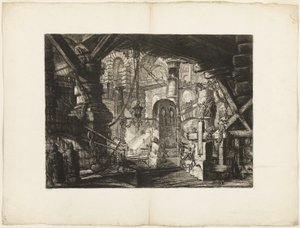 The Pier with Chains, Plate 16 from Imaginary Prisons