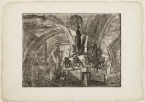 The Pier with a Lamp (plate 15 from Imaginary Prisons)