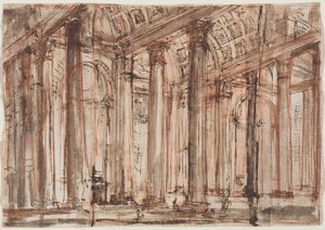 The Portico of the Pantheon by Giovanni Battista Piranesi