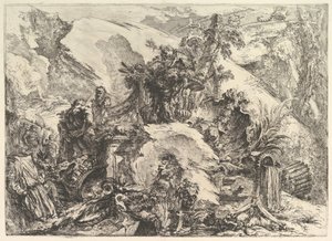The Skeletons, from Grotteschi by Giovanni Battista Piranesi