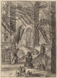 The Staircase with Trophies by Giovanni Battista Piranesi