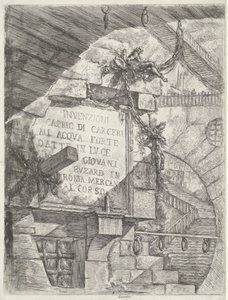 Title Print with View in Dungeon and Title on Wall