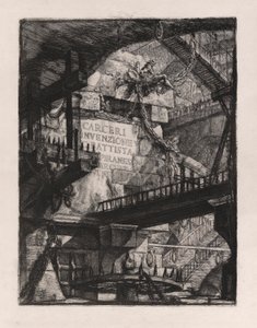 Title Plate, Plate 1 from Carceri