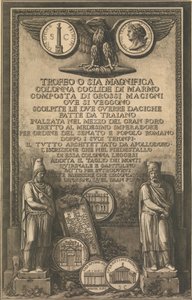 Title Page with Eagle, Coin Showing Image of Trajan