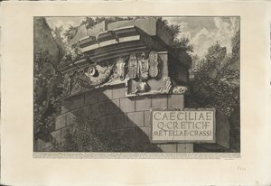 Tomb of Caecilia Metella in Rome by Giovanni Battista Piranesi