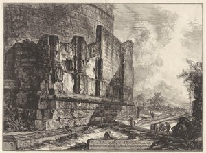 View of the Remains of the Tomb of the Plautii on the Via Tiburtina Near the Ponte Lugano Two Miles from Tivoli by Giovanni Battista Piranesi