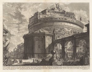 View of the Mausoleum of the Emperor Hadrian (now called Castel Sant
