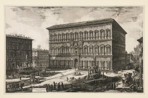 View of the Palazzo Farnese, from Views of Rome