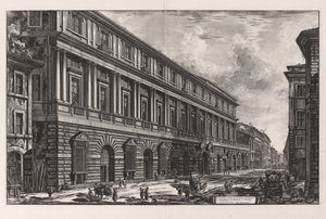 View of the Palazzo Stopani. Architecture of Raphael of Urbino, from the Views of Rome by Giovanni Battista Piranesi