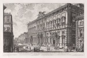 View of the Palazzo Built on the Quirinal for the Secretary of the Briefs and the Sacred Council, from Vedute di Roma