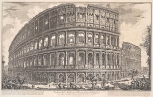 View of the Flavian Amphitheater Known as the Colosseum
