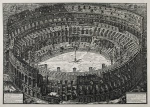 View of the Flavian Amphitheater Known as the Colosseum