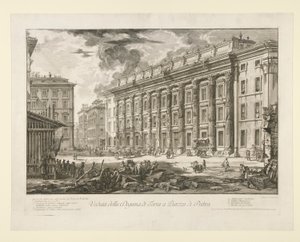 View of the Customs House in Piazza di Pietra, from Vedute di Roma by Giovanni Battista Piranesi