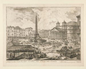 View of the Piazza della Rotonda, from Views of Rome by Giovanni Battista Piranesi