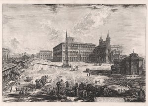 View of the Square, and Basilica of San Giovanni in Laterano, from Views of Rome