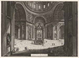 Interior View of the Basilica Saint Peter