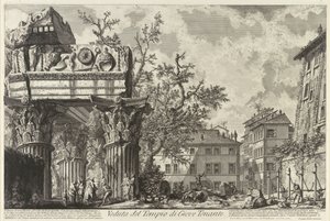 Veduta with the Temple of Jupiter Tonans