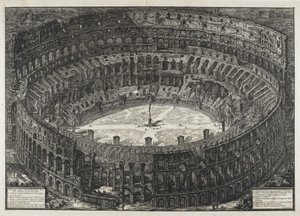 View of Flavian Amphitheater, Called the Colosseum, from Views of Rome