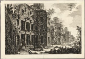 View of Visible Remains of the Baths of Diocletian at S. Maria degli Angeli, from Views of Rome