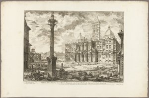 View of the Basilica of S. Maria Maggiore with its Two Flanking Wings, from Views of Rome by Giovanni Battista Piranesi