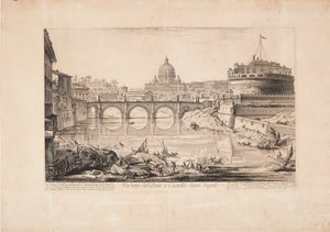 View of the Bridge and Castel Sant