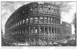 View of the Colosseum in Rome by Piranesi
