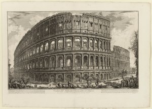 View of the Flavian Amphitheater, Called the Colosseum, from Views of Rome