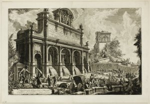 View of the Fountainhead of the Acqua Paola on Monte Aureo, from Views of Rome