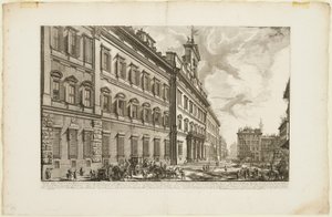 View of the Palazzo di Montecitorio, from Views of Rome