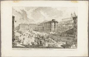 View of the Piazza di Spagna, from Views of Rome