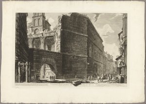 View of the Remains of the Forum of Nerva, from 
