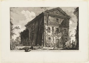 View of the Temple of Bacchus, now the church of S. Urbano, two miles distant from Rome, beyond the Porta S. Sebastiano, from Views of Rome