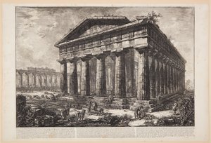 View of the Temple of Neptune by Giovanni Battista Piranesi