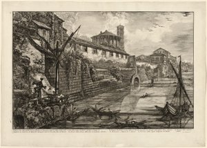 View of the Ancient Structure Built by Tarquinius Superbus Called the Bel Lido, and Like Others, Built by Marcus Agrippa in the Time of Augustus When He Cleaned All of the Sewers Leading to the Tiber, from Views of Rome by Giovanni Battista Piranesi