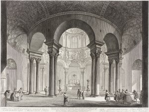 View of the Interior of the Tomb of Saint Costanza, Built by Constantine the Great, and Erroneously Called the Temple of Bacchus, Now the Church of Saint Costanza by Giovanni Battista Piranesi