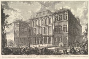 View of the Palace of the Illustrious Barberini Family on the Quirinal Hill