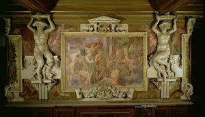 Hunting out Ignorance, Decorative Scheme in the Gallery of Francis I (detail)