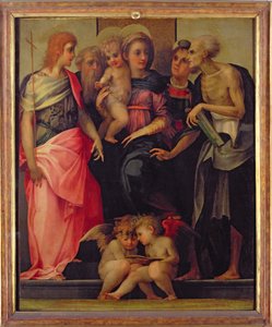 Madonna and Child with Saints (detail)