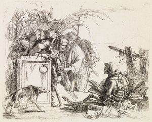 Death Giving an Audience, from Vari Capricci by Giovanni Battista Tiepolo