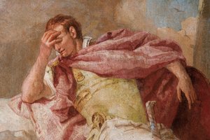 (detail) Aeneid, from Mercury Exhorting Aeneas to Leave Carthage, from the Room of the Aeneid in the Palazzina, 1757