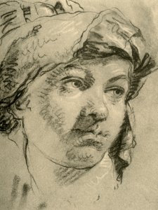 Head of a Girl with a Turban, mid 18th century