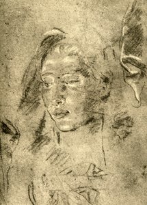 Head of a Young Woman by Giovanni Battista Tiepolo