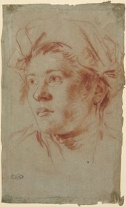 Head of a Youth Wearing a Hat by Giovanni Battista Tiepolo