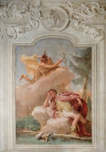Mercury Exhorting Aeneas to Leave Carthage from the Room of the Aeneid in the Palazzina