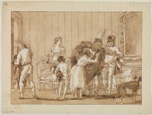 Punchinello as a Dressmaker