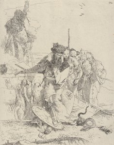Six People Watching a Snake, from the Scherzi, ca. 1743-50