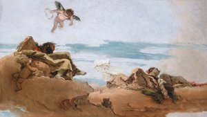 Study for a Ceiling with the Personification of Counsel by Giovanni Battista Tiepolo
