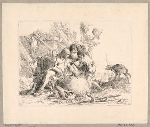 Two Philosophers and Boy, Plate 22 from the Scherzi di Fantasia